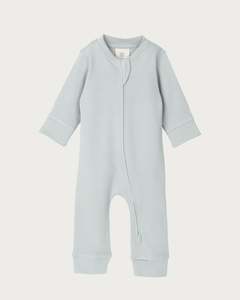 Cotton Footless Onesie - Sky