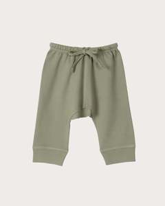 Toddler 1 2y: Cotton Drop Crotch Pants - Sage