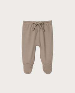 Cotton Footed Leggings - Walnut