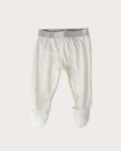 Merino Footed Leggings - Cream
