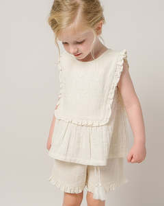 Muslin Evelyn Shorts - Vanilla