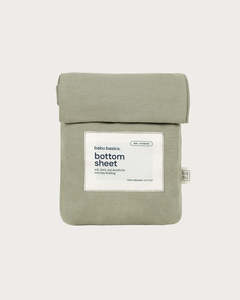 Cotton Bassinet Fitted Sheet - Sage