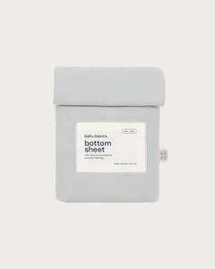 Cotton Oval Bassinet Fitted Sheet - Sky