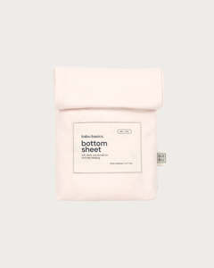 Cotton Oval Bassinet Fitted Sheet - Petal