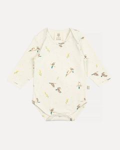 Cotton Long Sleeve Bodysuit - Kookaburra