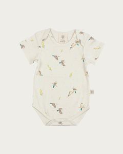 Cotton Short Sleeve Bodysuit - Kookaburra