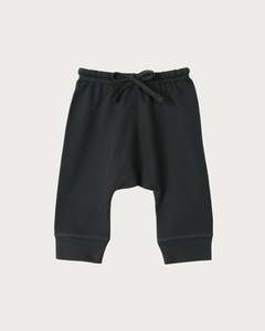 Siblings Drop Crotch Pants: Cotton Drop Crotch Pants - Charcoal