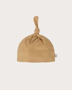 Prem Baby: Cotton Knotted Beanie - Marigold