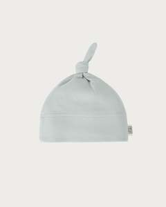 Prem Baby: Cotton Knotted Beanie - Sky