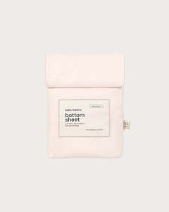 Cotton Moses Basket Fitted Sheet - Petal