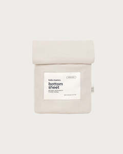 Cotton Moses Basket Fitted Sheet - Oat