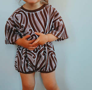 Sale 1: Oversized Chocolate Tshirt Romper
