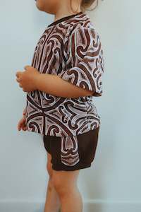 Summer: Terry Chocolate Two Piece Set