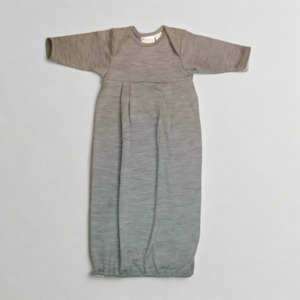 Merino Baby Nightgown - Jersey Grey
