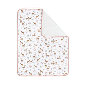 Blankets: Living Textiles Sophia Garden - Jersey Sherpa Pram Blanket