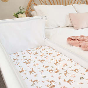 Living Textiles Sophias Garden - Jersey Bedside Sleeper Fitted Sheet 2pack