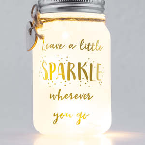 Stellar Haus Leave a Little Sparkle Sparkle Jar
