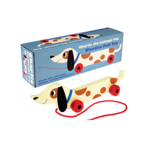 Learning Toys: Rex London Charlie the Sausage Wooden Pull Toy