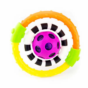 Sassy Spin And Chew Flexible Ring Rattle