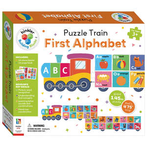 Books And Puzzles: Hinkler Gift Blocks Puzzle Train First Alphabet