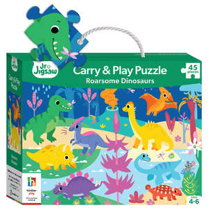 Hinkler Gift Junior Jigsaw Carry & Play Roarsome Dinosaurs