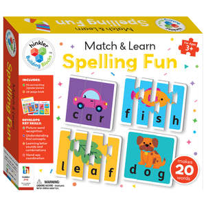 Hinkler Gift Building Blocks Match & Learn Spelling Fun