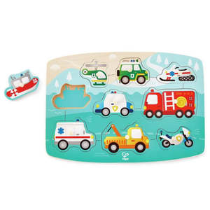 Puzzles: Hape Emergency Peg Puzzle