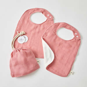 Bibs: Pilbeam Printed Muslin Baby Bib - 2 Pack