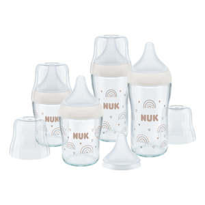Bottles Teats Sterilisers: NUK Perfect Match Glass Bottle Set