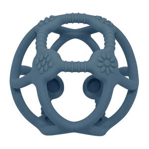 Playground Silicon Teether Balls Steel Blue
