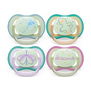 Soothers: Avent Ultra Air Night Soother - 2 Pack (Assorted)