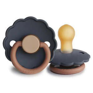 Soothers: FRIGG Daisy Latex Pacifier - 2 Pack