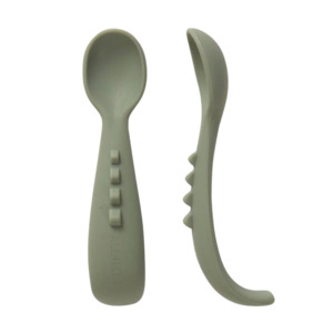 All4Ella Curved Silicone Spoon - 2 Pack
