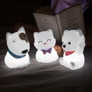 Night Lights: Squishy Cat Lulu USB Rechargeable Night Light