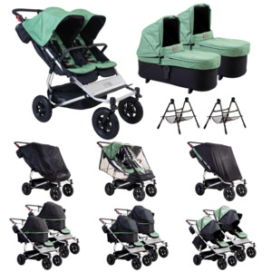 Buggies: Mountain Buggy® duet™ carrycot plus™ Twins Bundle