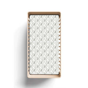 Linen: Burrow and Be Cot Fitted Sheet-String Of Pearls