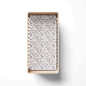 Linen: Burrow and Be Cot Fitted Sheet-Petite Clementine