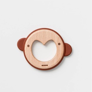 Mykah The Monkey Wood & Silicone Teether