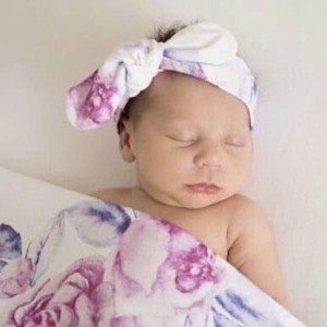 Topknot Headbands: Lilac Skies topknot headband