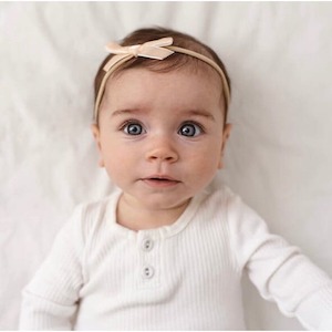 Petite Velvet Bows: Lychee petite velvet bow