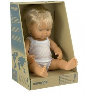 Miniland Dolls: Miniland Caucasian Boy - 38cm