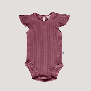 Clothing: Riley Rib Bodysuit - Wild Ginger