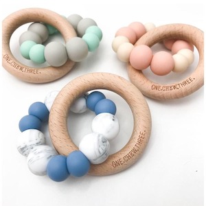 DUO Silicone & Beech wood teether