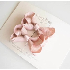 Nude bow clip - Small pair