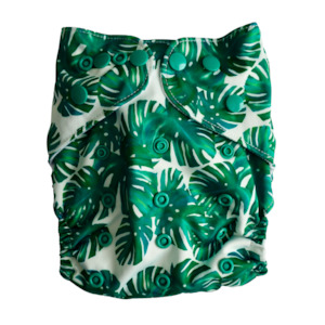 Bear Moo: Cloth Nappy - Monstera