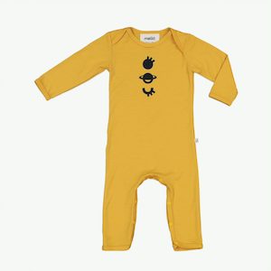 Mello Merino: Spaced Out Onesie - Canary