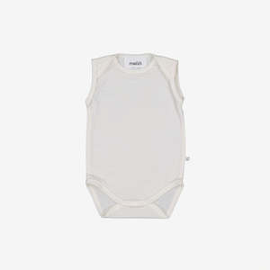 Mello Merino: Singlet Onesie - Chalk
