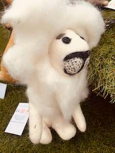 Himalayan Felt Co: Felt white lion -large