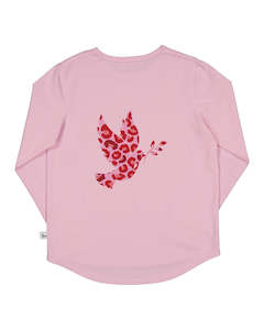 Radicool Kids: Kissed by Radicool leopard dove tee