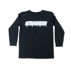 Boys Tops: Stranger Long Sleeve Tee Black